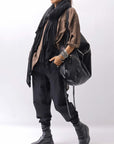 【thom/krom】 UNISEX LIGHT NYLON STRETCH PANTS MP56_BLACK