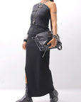 【thom/krom】 STRETCH VISCOSE SLIM FIT SKIRT WSK98_BLACK