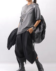 【thom/krom】 UNISEX COTTON MODAL RELAX FIT TEE MTS986_COLD DYE GREY