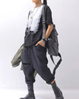 【bajra】 UNISEX SARRUEL SUPER STRETCH EASY PANTS 157qp01_BLACK