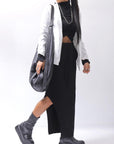 【thom/krom】 RIB COTTON SLIM FIT SKIRT WSK95_BLACK