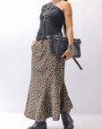 【RUNDHOLZ】 LEOPARDO STRETCH MERMAID SKIRT_LEOPARD CLOUD