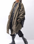 【RUNDHOLZ】 UNISEX DESIGN POCKET BLOUSON COAT 260 1208_KHAKI CLOUD