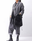 【DANIELE BASTA】 UNISEX 2WAY PATCHWORK SHOULDER BAG_BLACK