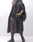 【studio b3】 UNISEX COTTON KNIT BOX SARROUEL RIBBED PANTS SHB2232_TRUFFLE