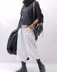 【studio b3】 UNISEX COTTON KNIT TOP & SNOOD SET SHB2268_BLACK