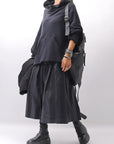 【PLÜ】 SHAPE MEMORY SKIRT PL09_WIDE STRIPE