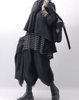 【PLÜ】 FLARED COTTON LIGHT SWEAT SHORT TOP PL11T_BLACK