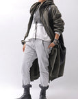 【thom/krom】 UNISEX LOW CROTCH STRETCH DENIM PANTS MT102_BLEACH GREY(LIGHT GREY)