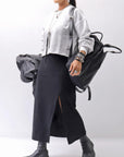 【thom/krom】 LIGHT SWEAT SHORT TOP WS496_SPRAY GREY