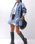 【thom/krom】 LIGHT SWEAT SIDE-CUT SHORTS WST432_SPRAY GREY