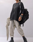 【thom/krom】 UNISEX EASY COTTON PANTS MP34_VEGETAL STONE