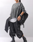 【RUNDHOLZ】 OVERSIZED GRUNGE SILK KNIT_SEAWEED
