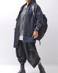 【RUNDHOLZ】 OVERSIZED GRUNGE SILK KNIT_SEAWEED
