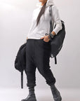 【bajra】 UNISEX SUPER STRETCH COTTON HOODIE TOP 150QK03_WHITE