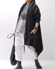 【bajra】 UNISEX 2WAY SWEAT ZIP-UP CARDIGAN 160QK03_BLACK