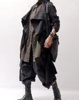 【studio b3】 2WAY LIGHT CARDIGAN COAT MPB1872_BLACK