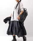 【PLÜ】 MULTIWAY SHAPE MEMORY SKIRT DRESS 4045_BLACK