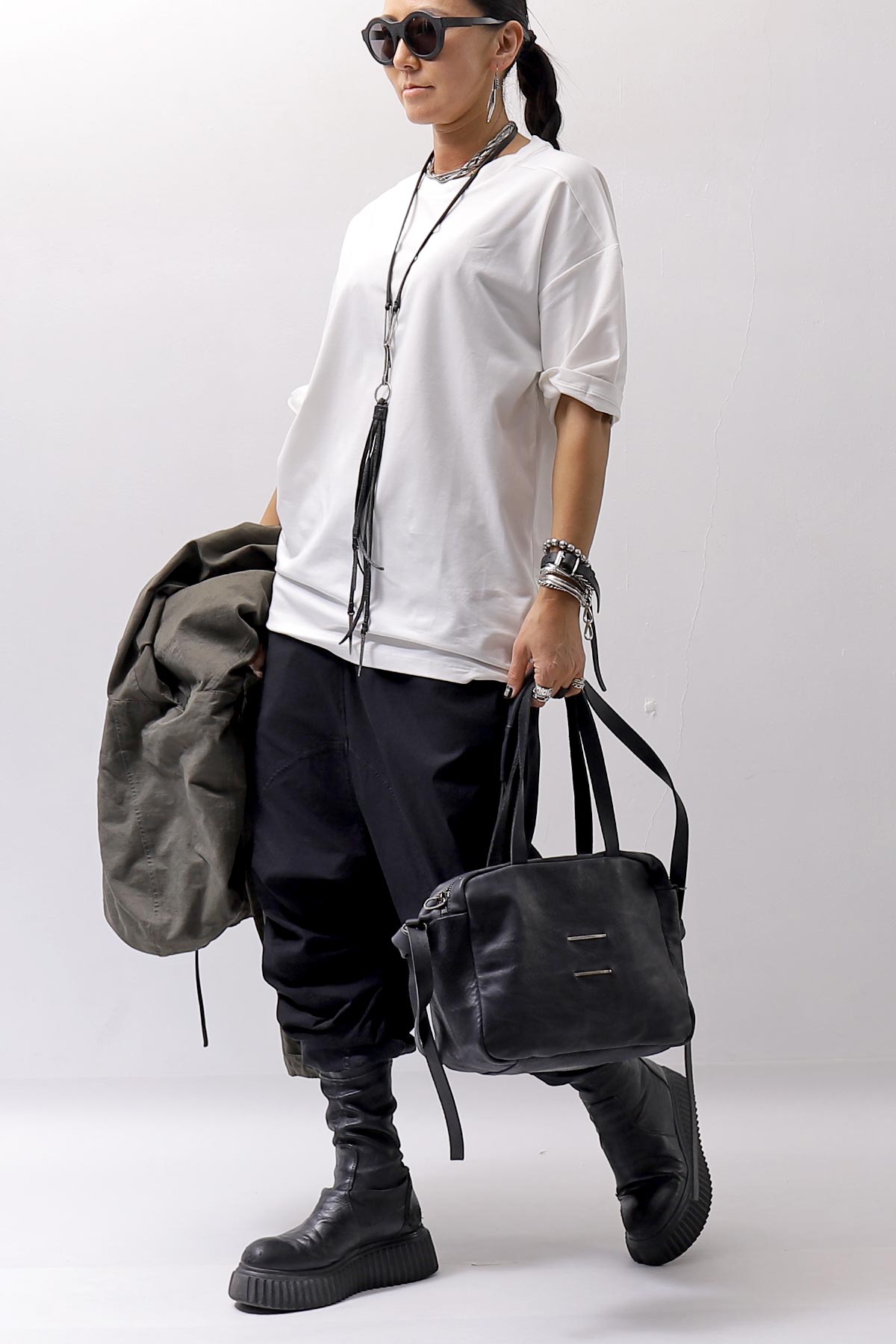 【thom/krom】 UNISEX COTTON MODAL RELAX FIT TEE MTS869_OFF WHITE