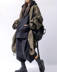 【RUNDHOLZ】 UNISEX DESIGN POCKET BLOUSON COAT 260 1208_KHAKI CLOUD