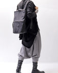 【MIRANDA KALOUDIS】 UNISEX 2WAY WAXED COWHIDE REGULAR BAG_BLACK
