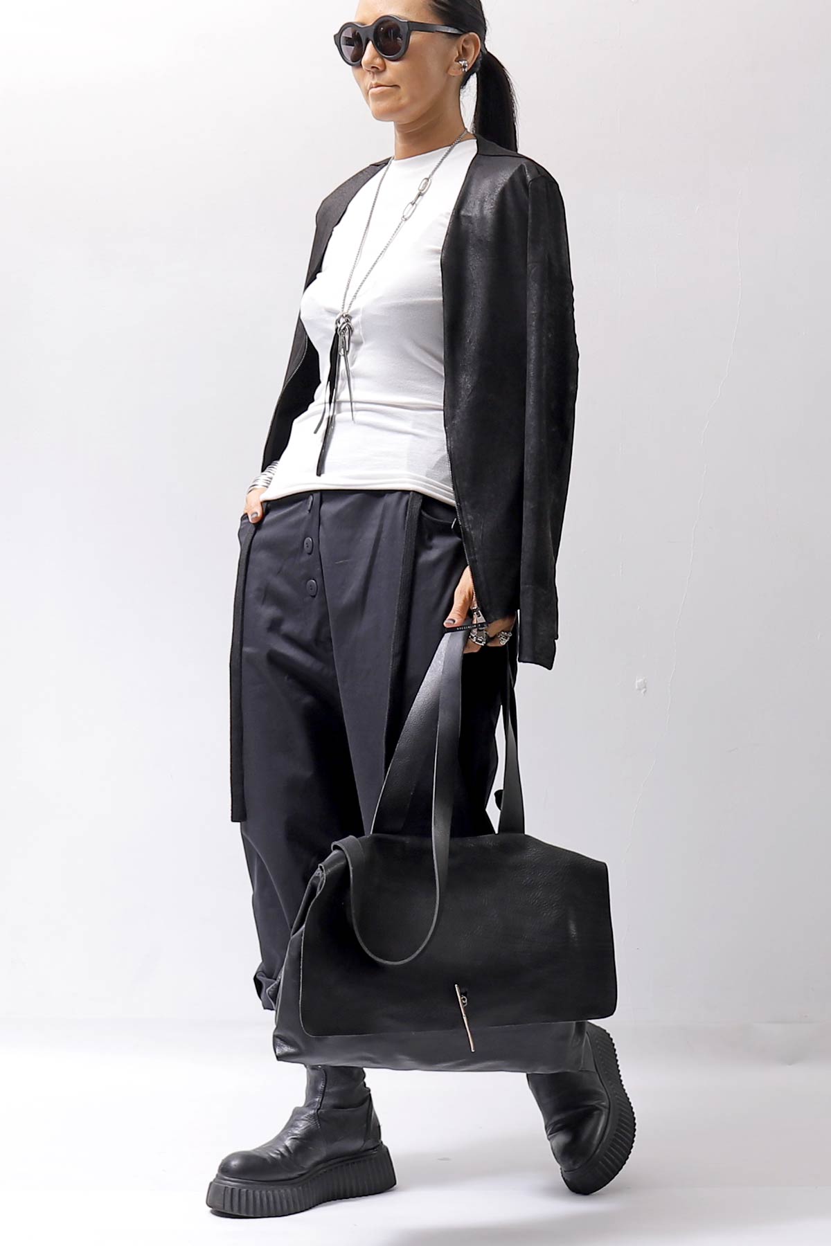 【thom/krom】 COTTON MODAL SLIM FIT RIB TOP WTS530_WHITE