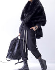 【RUNDHOLZ】 UNISEX FAUX FUR MULTIWAY SNOOD_BLACK