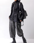 【RUNDHOLZ】 MIXED MATERIAL STRETCH JACKET 111 1107_BLACK