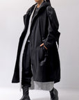 【RUNDHOLZ】 UNISEX OVERSIZED LIGHT MODS COAT 323 1212_BLACK