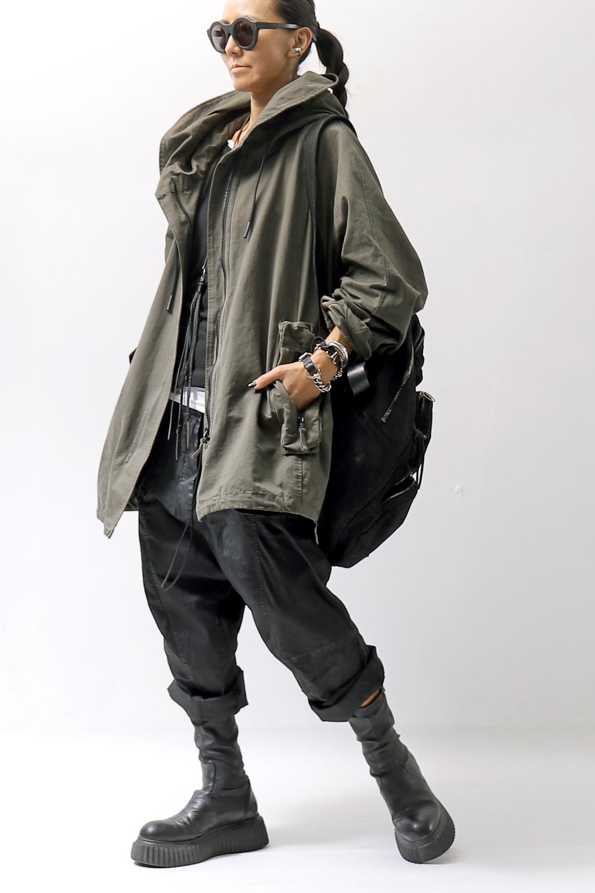【RUNDHOLZ】 UNISEX OVERSIZED BALLOON BLOUSON 323 1111_JUNGLE