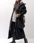 【thom/krom】 UNISEX LIGHT PUFF LONG COAT WSJ486_BLACK