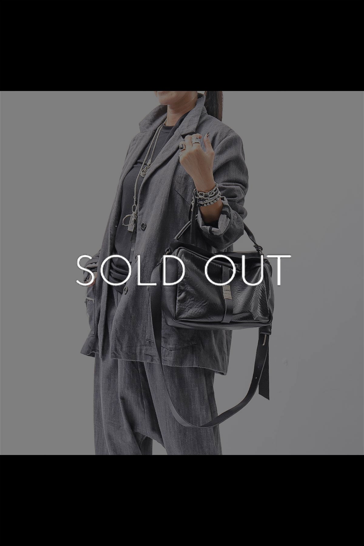 【DANIELE BASTA】2WAY SHOULDER FLAP ON BAG DBM004_BLACK