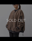 【PLÜ】 LIGHT BOMBER JACKET PL14_CHOCOLATE