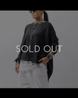 【RUNDHOLZ】 OVERSIZED GRUNGE SILK KNIT_BLACK