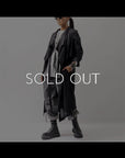 【studio b3】 2WAY LIGHT CARDIGAN COAT MPB1872_BLACK