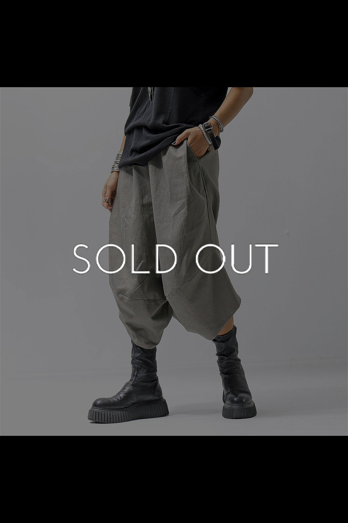 【2plan】Shawl Nylon Summer Pants SPODNIE SANDY Z LNEM - beige - SheClothes