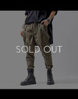 【bajra】 UNISEX FRONT FLAP STRETCH PANTS 148QP02_KHAKI