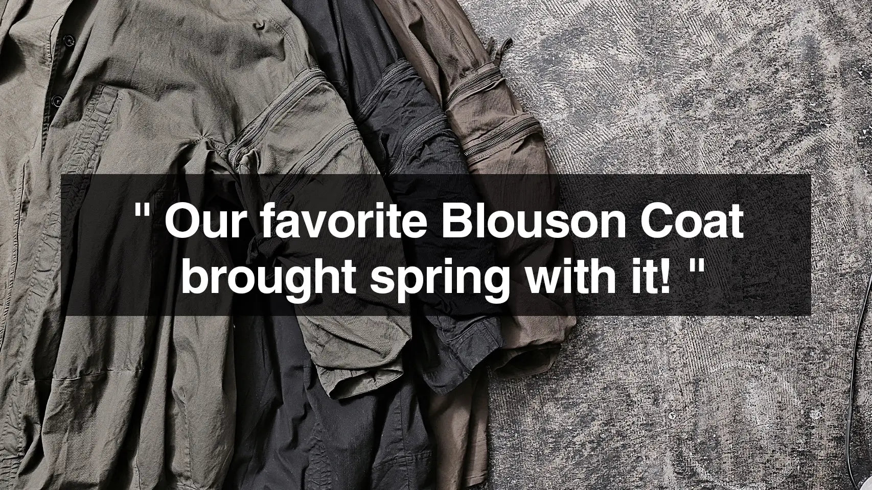 Our favorite Blouson Coat brought spring with it!