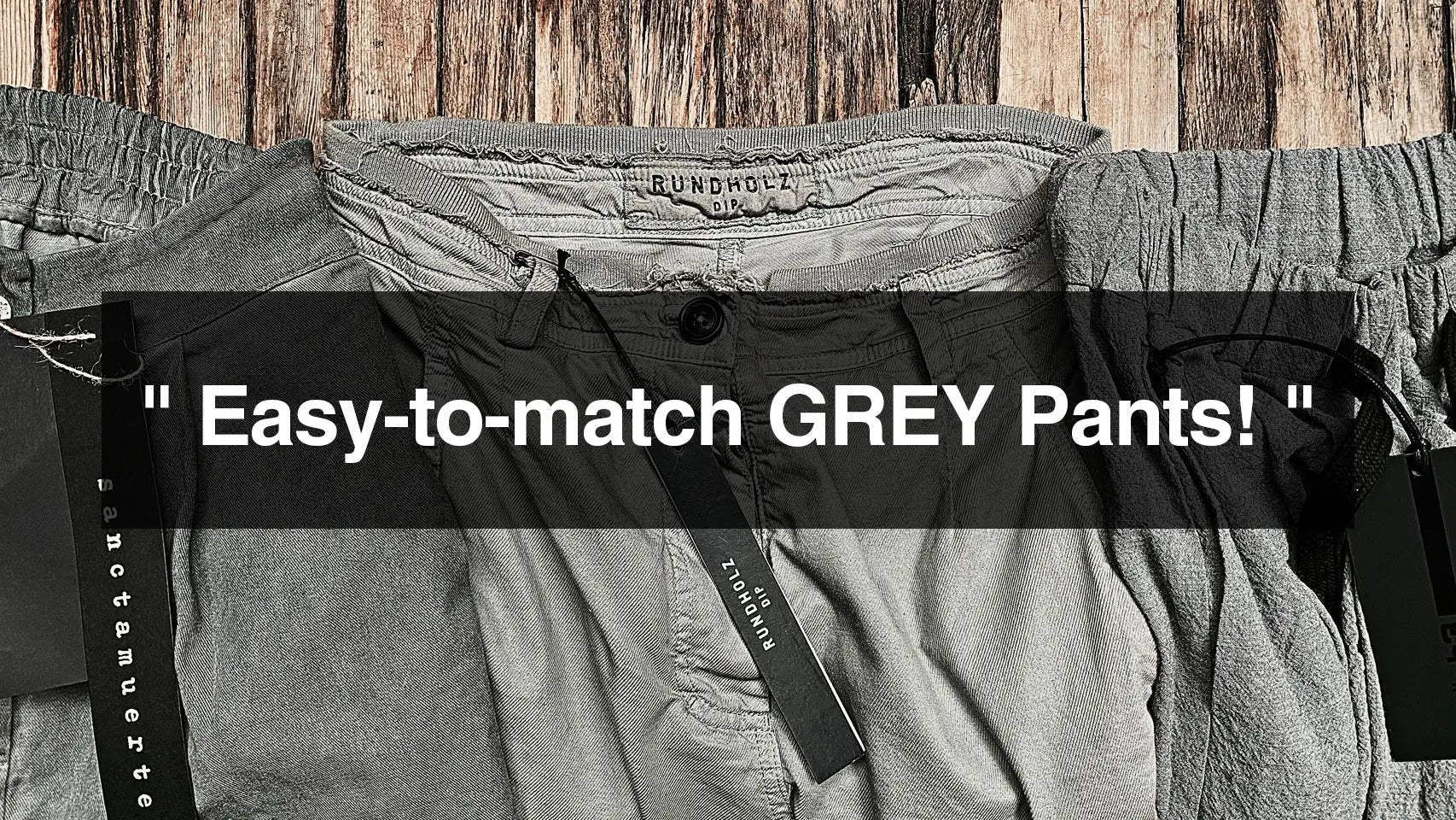Easy-to-match GREY Pants!