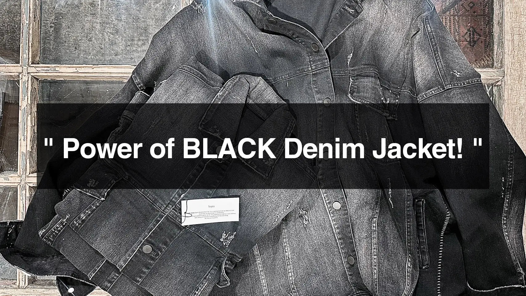 Power of BLACK Denim Jacket!