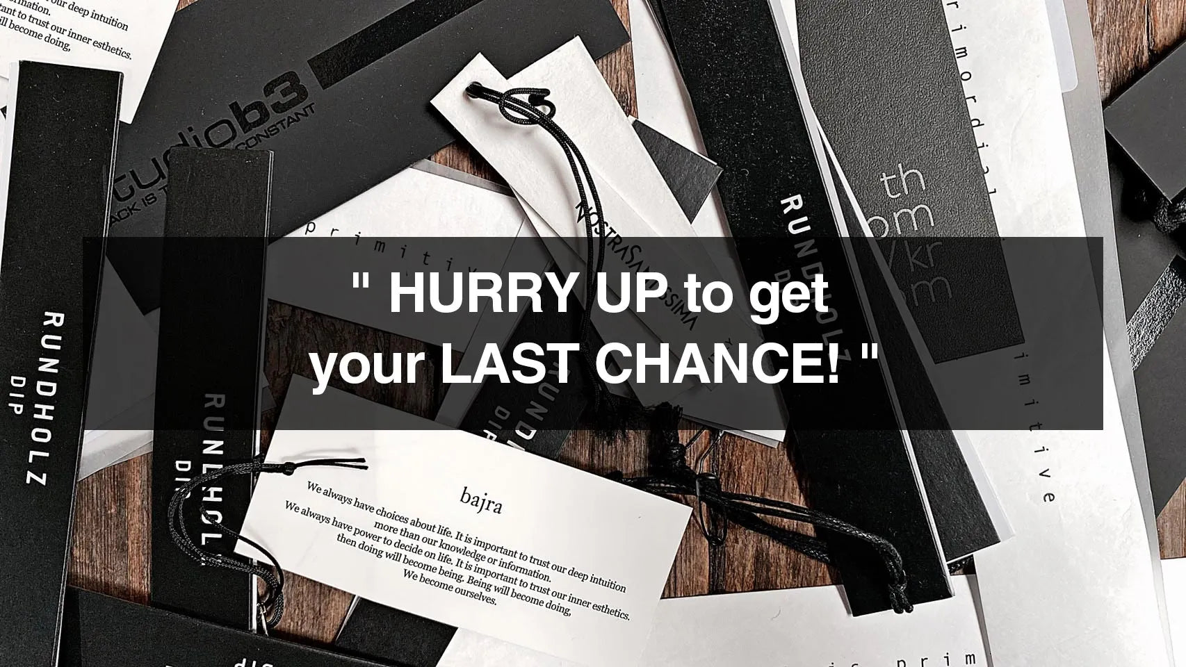 HURRY UP to get your LAST CHANCE!