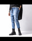 【bajra】 UNISEX WASHED STRETCH DENIM PANTS 141QP01_BLUE WASH