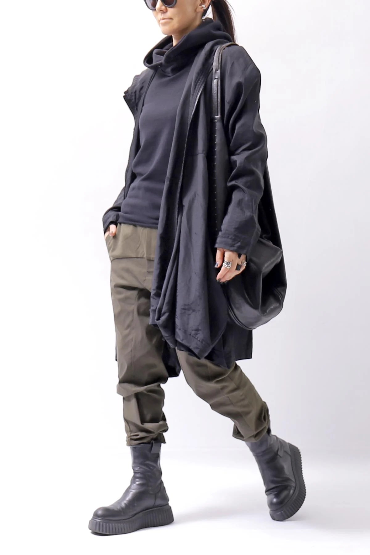 【thom/krom】 UNISEX STRETCH RIB PANTS MST402_HUNT GREEN