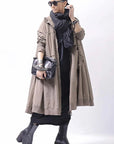 【RUNDHOLZ】 UNISEX ZIPED POCKETS＆HOOD LONG COAT 260 1208_DUNE