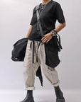 【DANIELE BASTA】 UNISEX 2WAY PATCHWORK SHOULDER BAG_BLACK