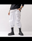 【sanctamuerte】 UNISEX SIDE STRING CODE PANTS 319/MM_PURE WHITE