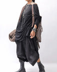 【MIRANDA KALOUDIS】 UNISEX 2WAY CALF LEATHER REGULAR BAG_FANGO