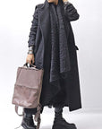【MIRANDA KALOUDIS】 UNISEX 2WAY CALF LEATHER REGULAR BAG_FANGO
