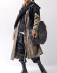 【RUNDHOLZ】 UNISEX ZIPED POCKETS＆HOOD LONG COAT 260 1208_DUNE