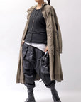 【RUNDHOLZ】 UNISEX ZIPED POCKETS＆HOOD LONG COAT 260 1208_DUNE